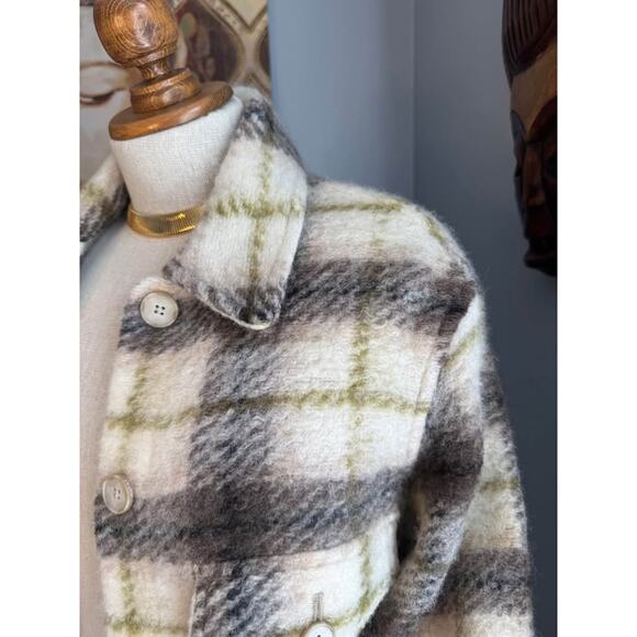 Aritzia Wilfred Free Lyon Wool Plaid Schacket Women's Wilfred Free Jacket - Picture 9 of 10
